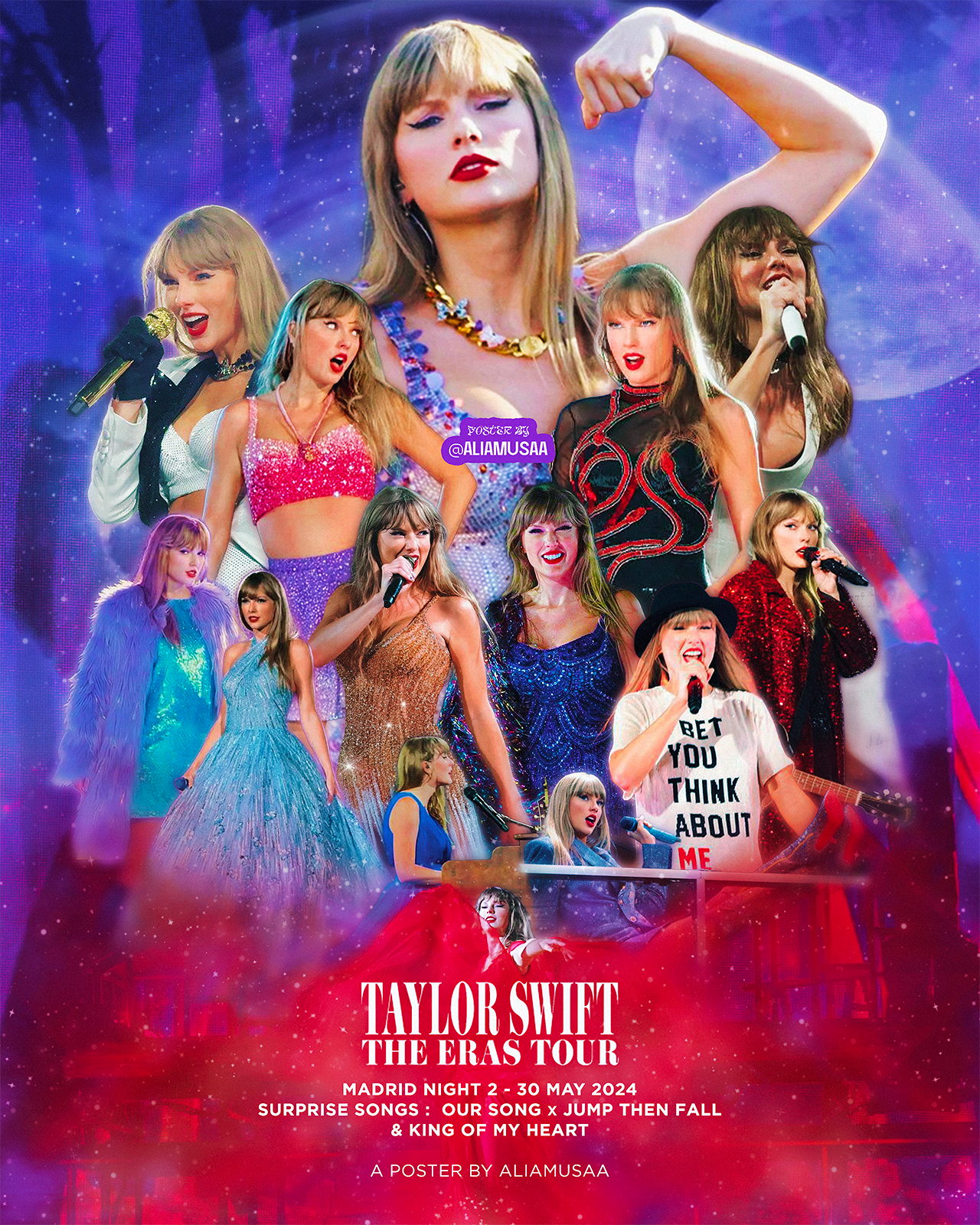 taylor swift - the eras tour - madrid night 2 - poster