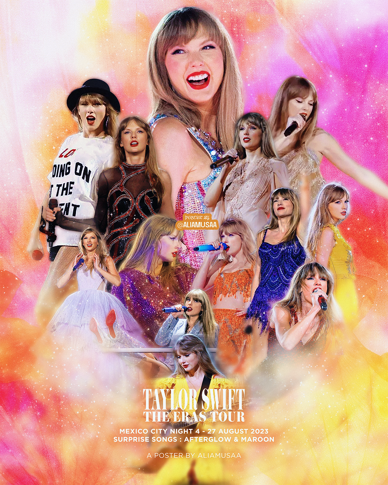 taylor swift - the eras tour - mexico city night 4 - poster