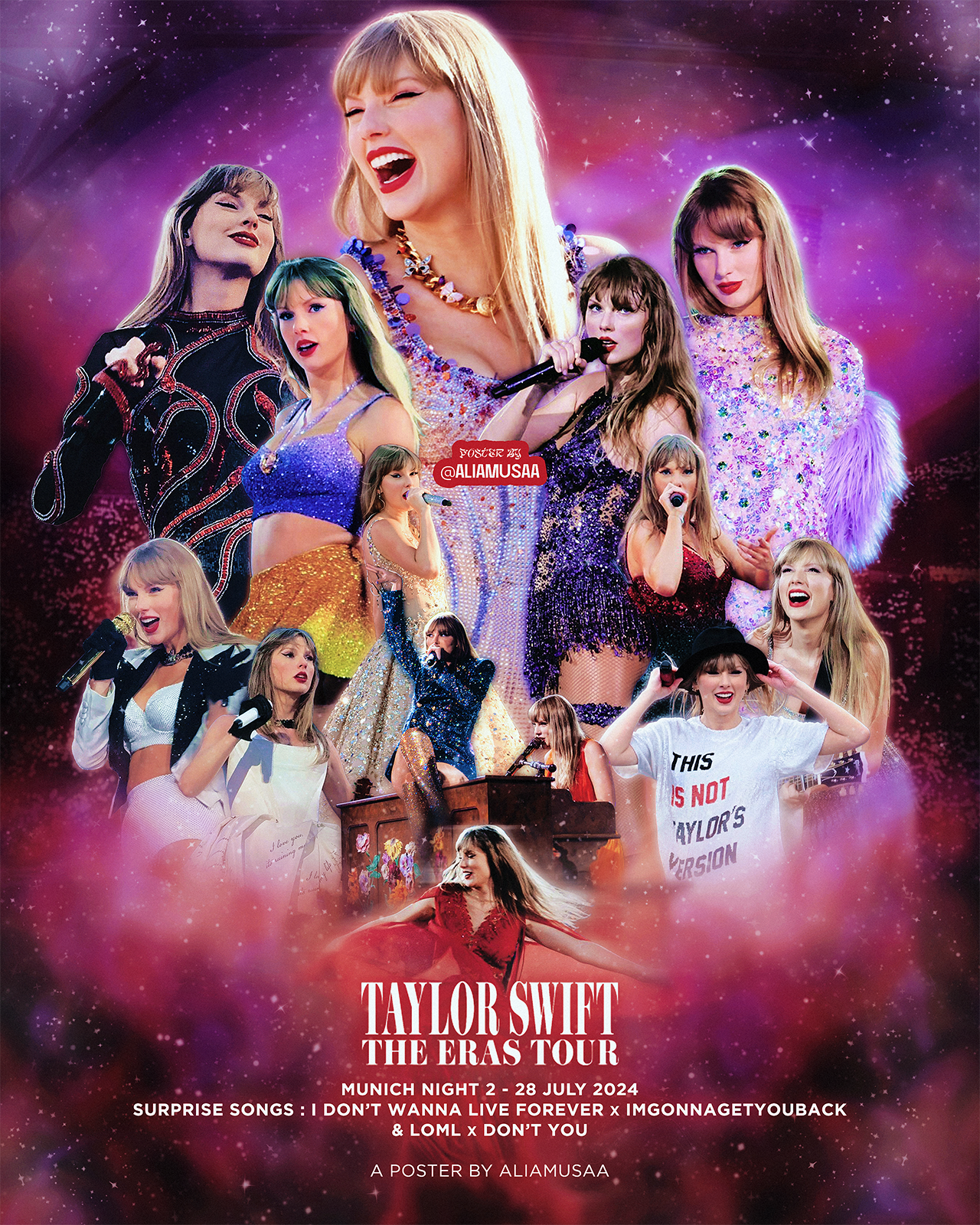 taylor swift - the eras tour - munich night 2 - poster