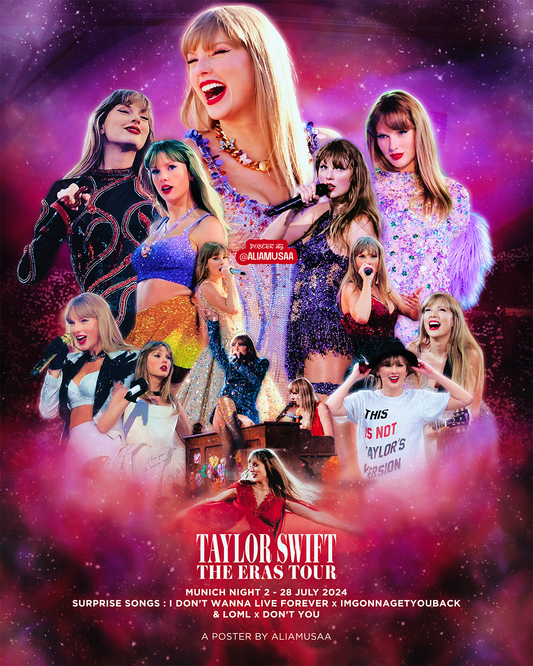 taylor swift - the eras tour - munich night 2 - poster