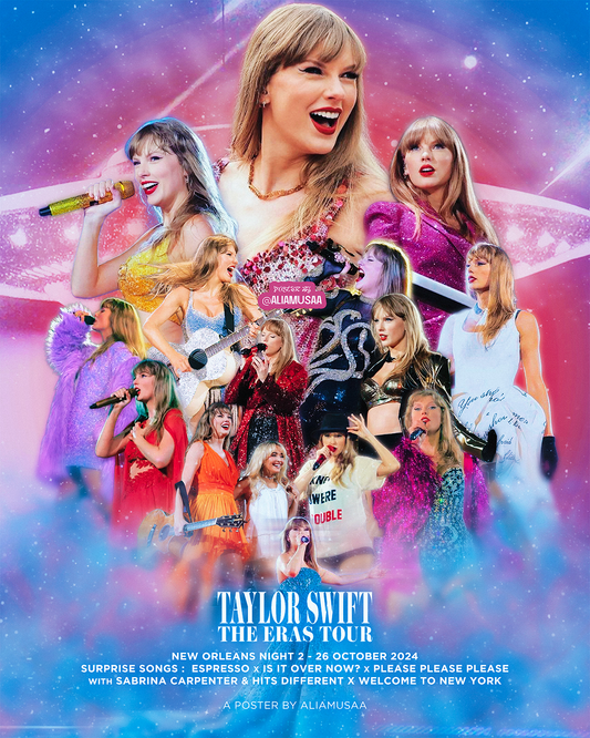 taylor swift - the eras tour - new orleans night 2 - poster
