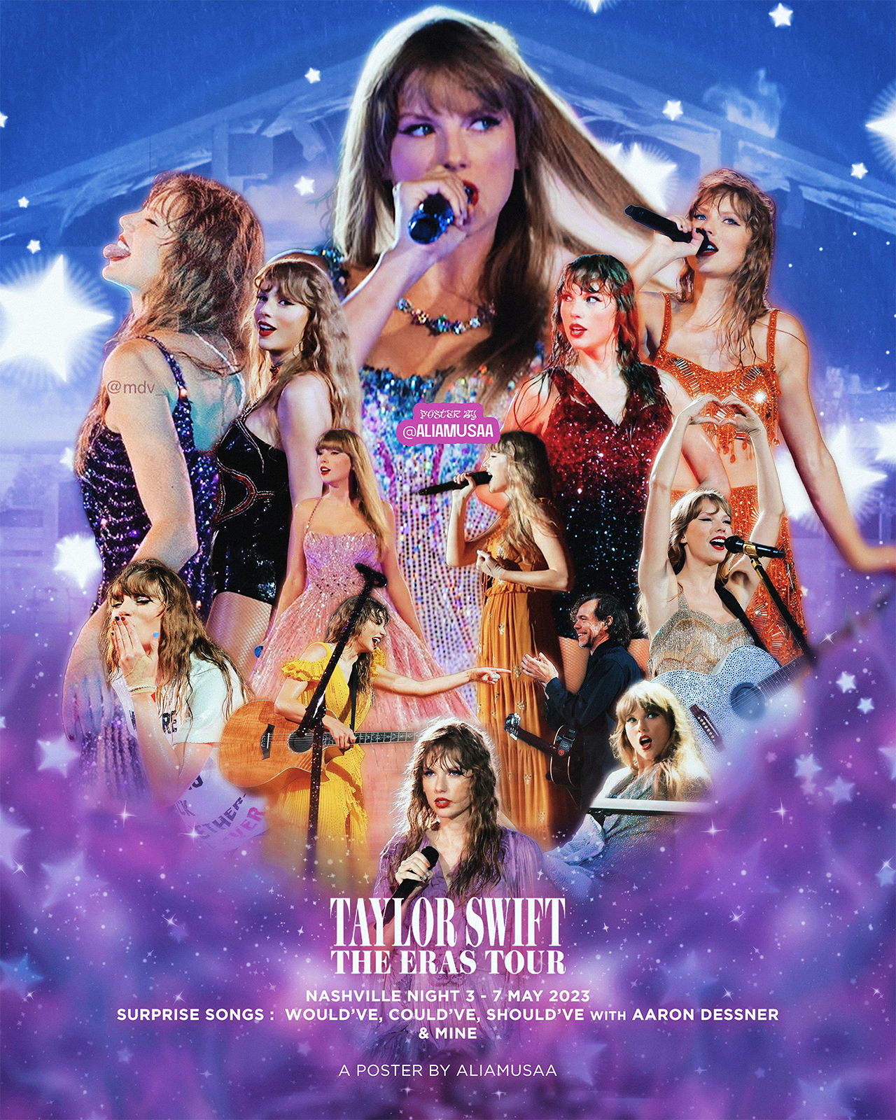 taylor swift - the eras tour - nashville night 3 - poster