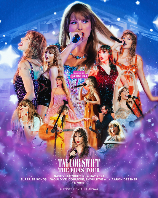 taylor swift - the eras tour - nashville night 3 - poster