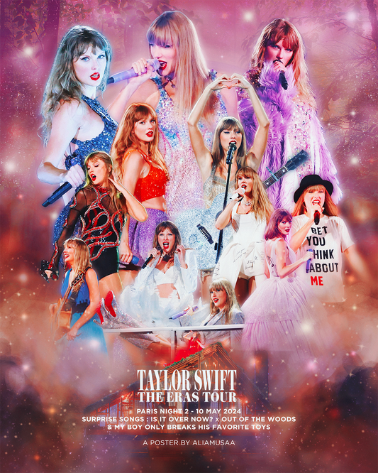 taylor swift - the eras tour - paris night 2 - poster