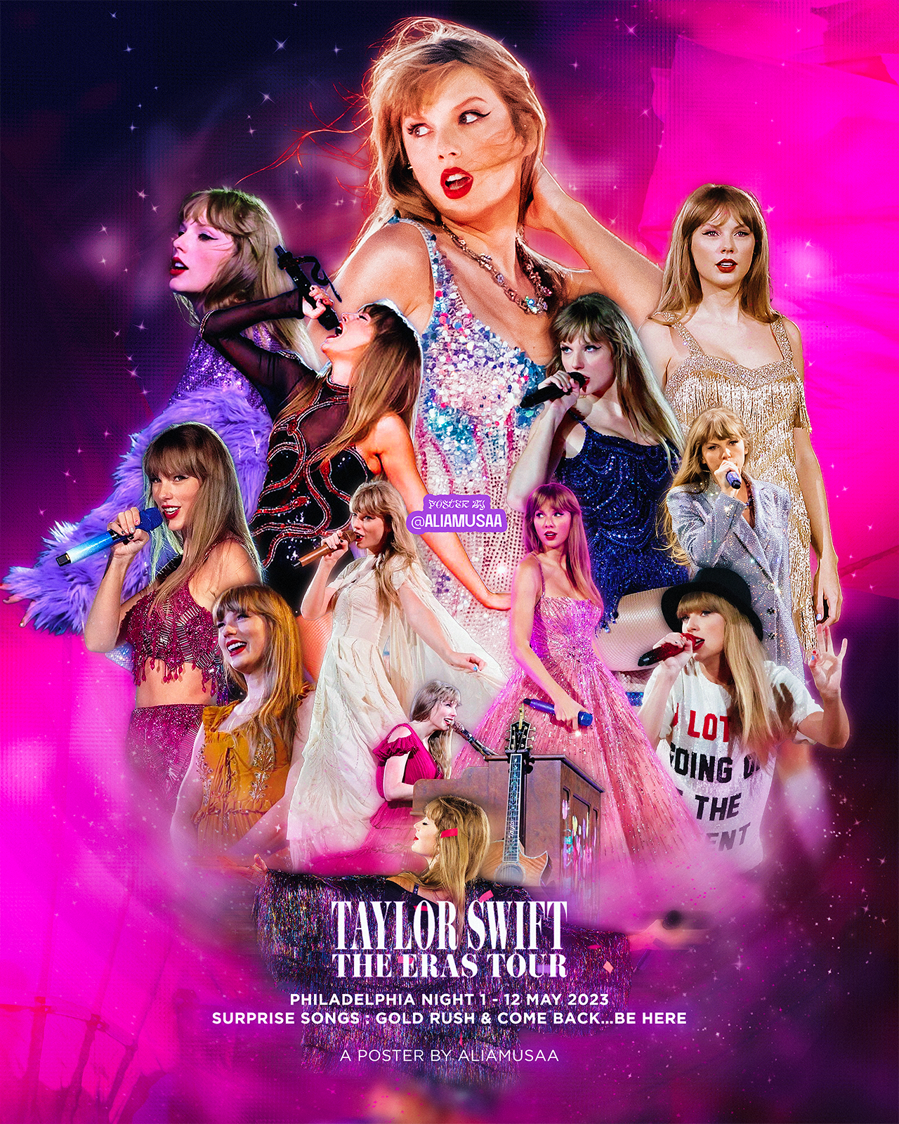 taylor swift - the eras tour - philadelphia night 1 - poster