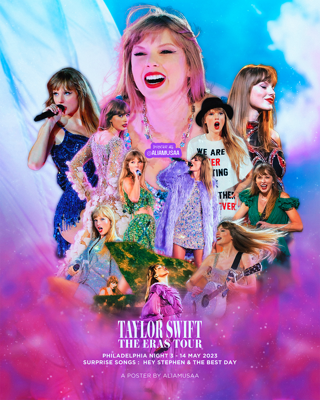taylor swift - the eras tour - philadelphia night 3 - poster