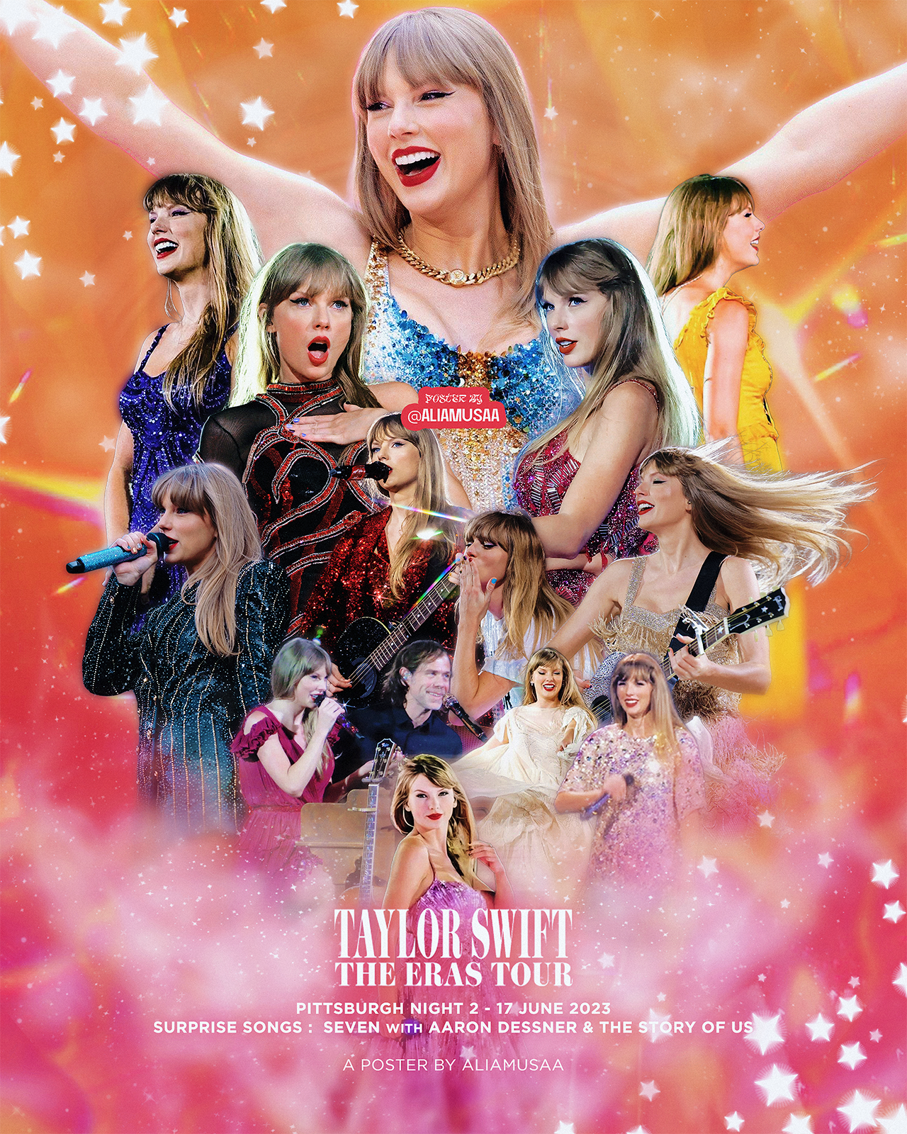 taylor swift - the eras tour - pittsburgh night 2 - poster