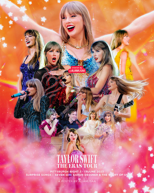 taylor swift - the eras tour - pittsburgh night 2 - poster