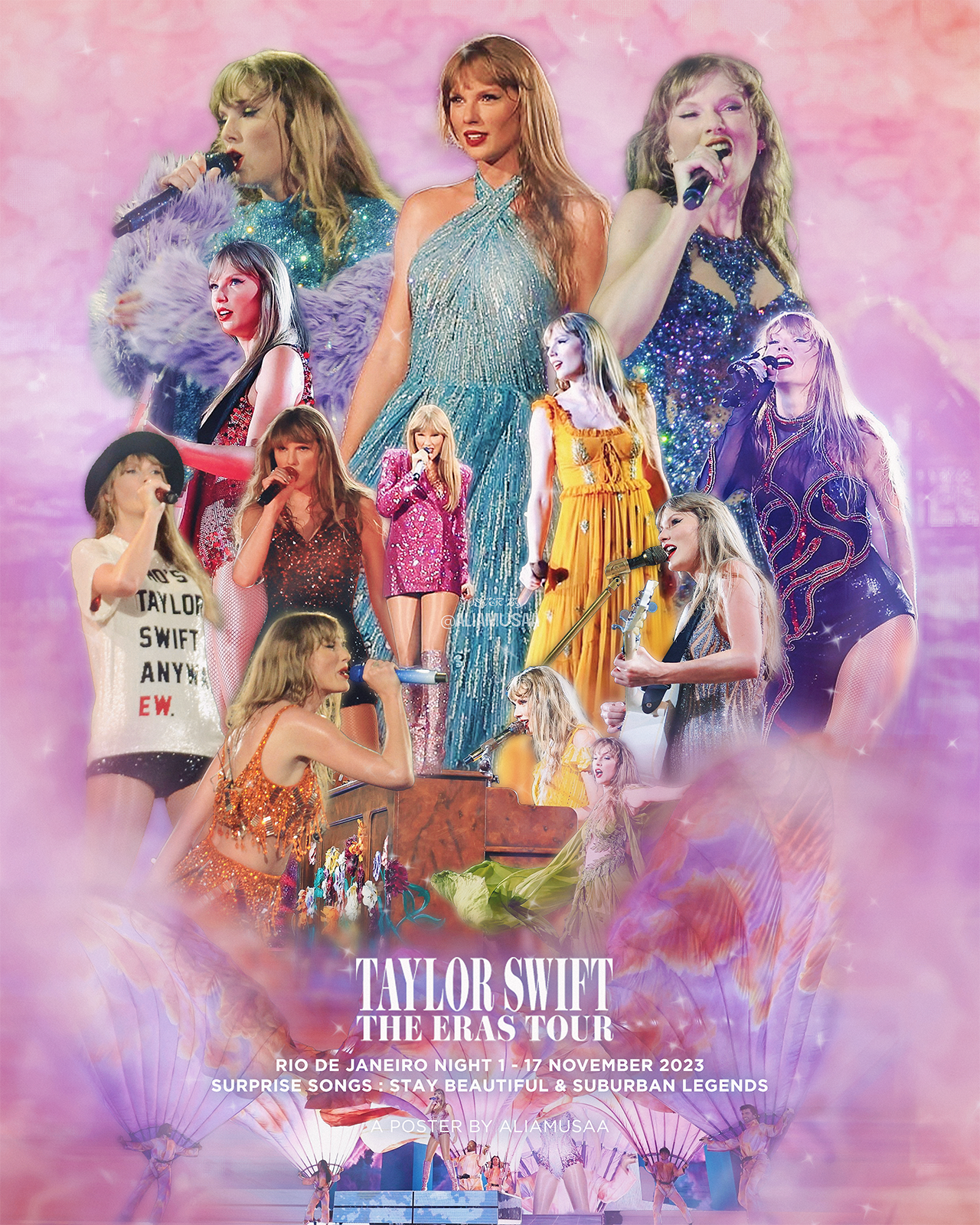 taylor swift - the eras tour - rio de janeiro night 1 - poster