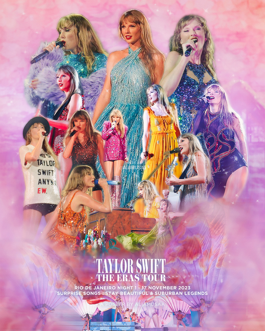 taylor swift - the eras tour - rio de janeiro night 1 - poster