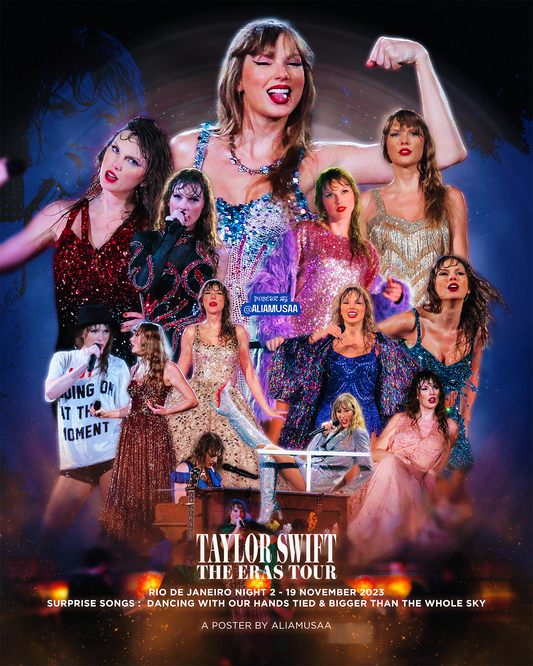 taylor swift - the eras tour - rio de janeiro night 2 - poster