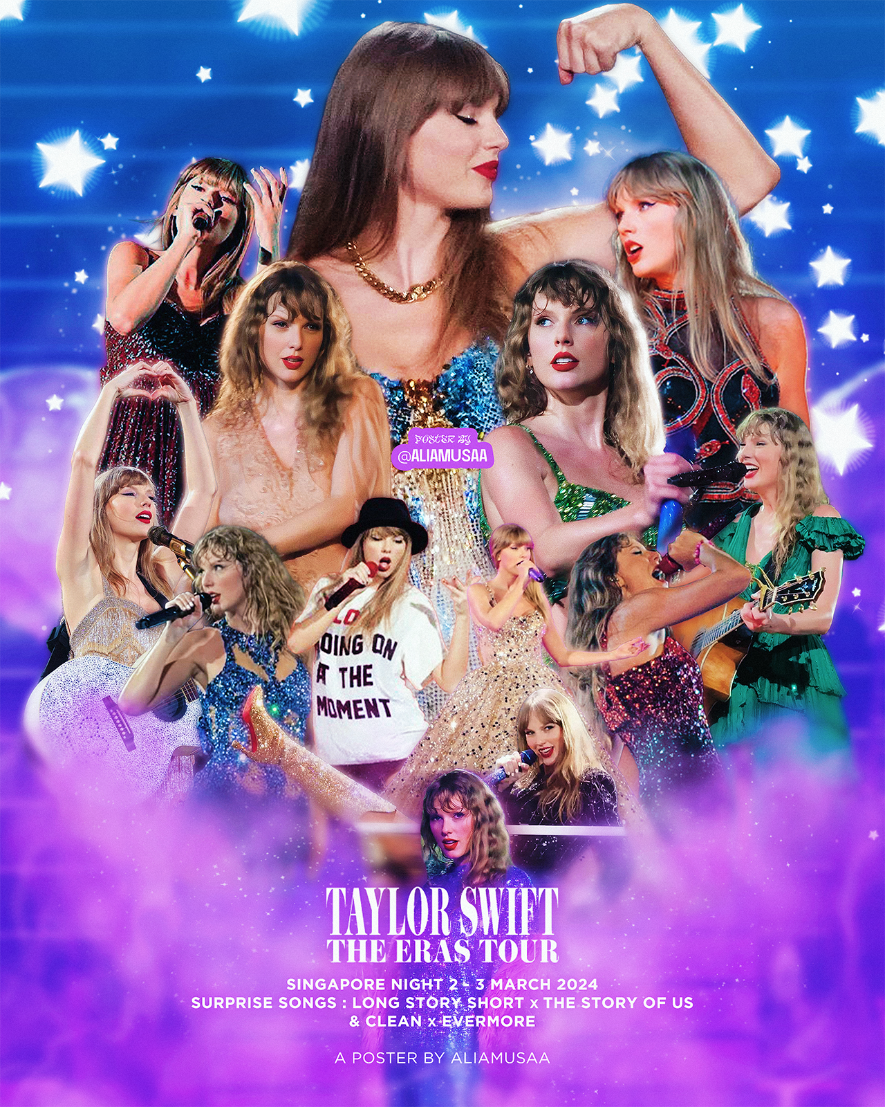 taylor swift - the eras tour - singapore night 2 - poster