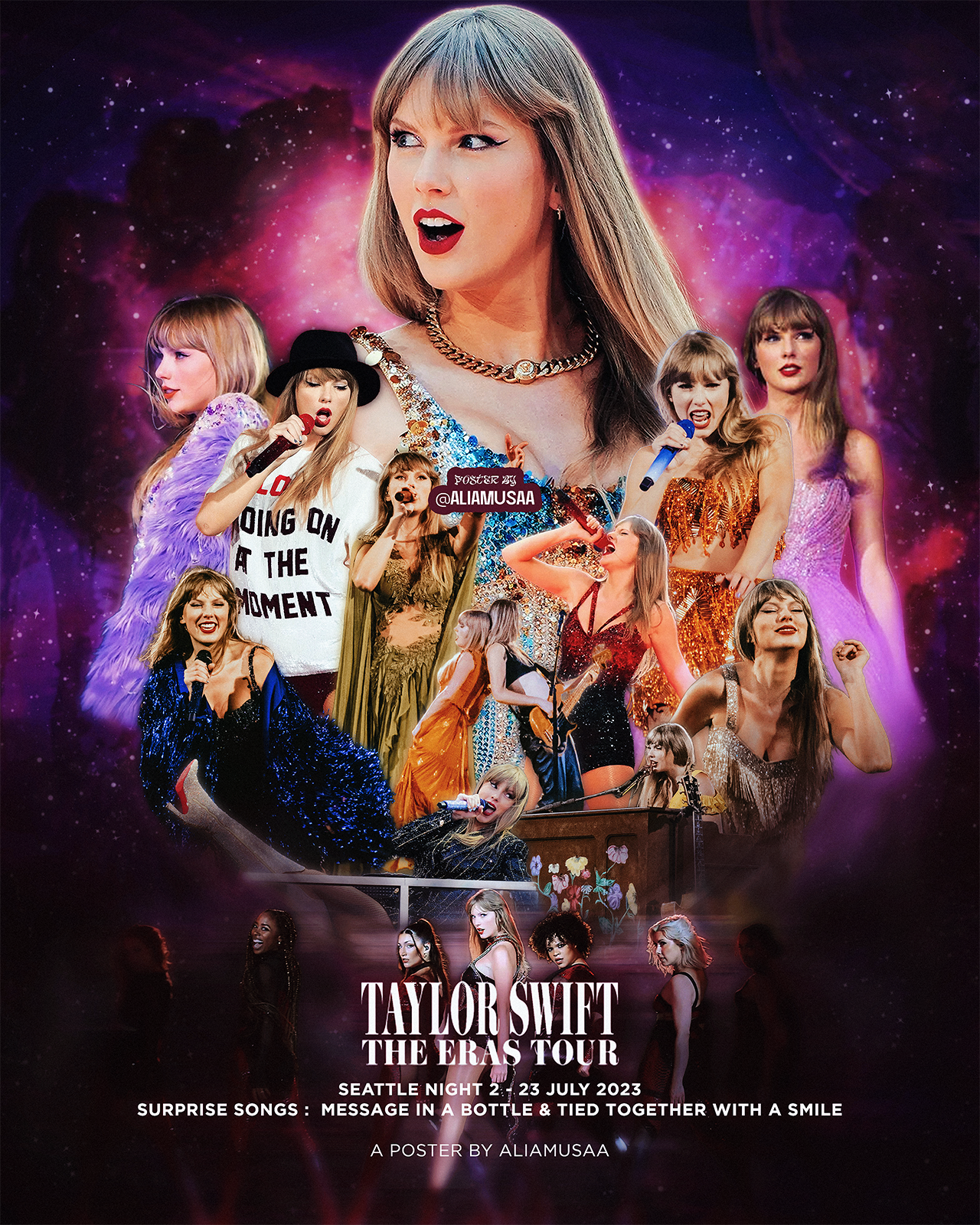 taylor swift - the eras tour - seattle night 2 - poster