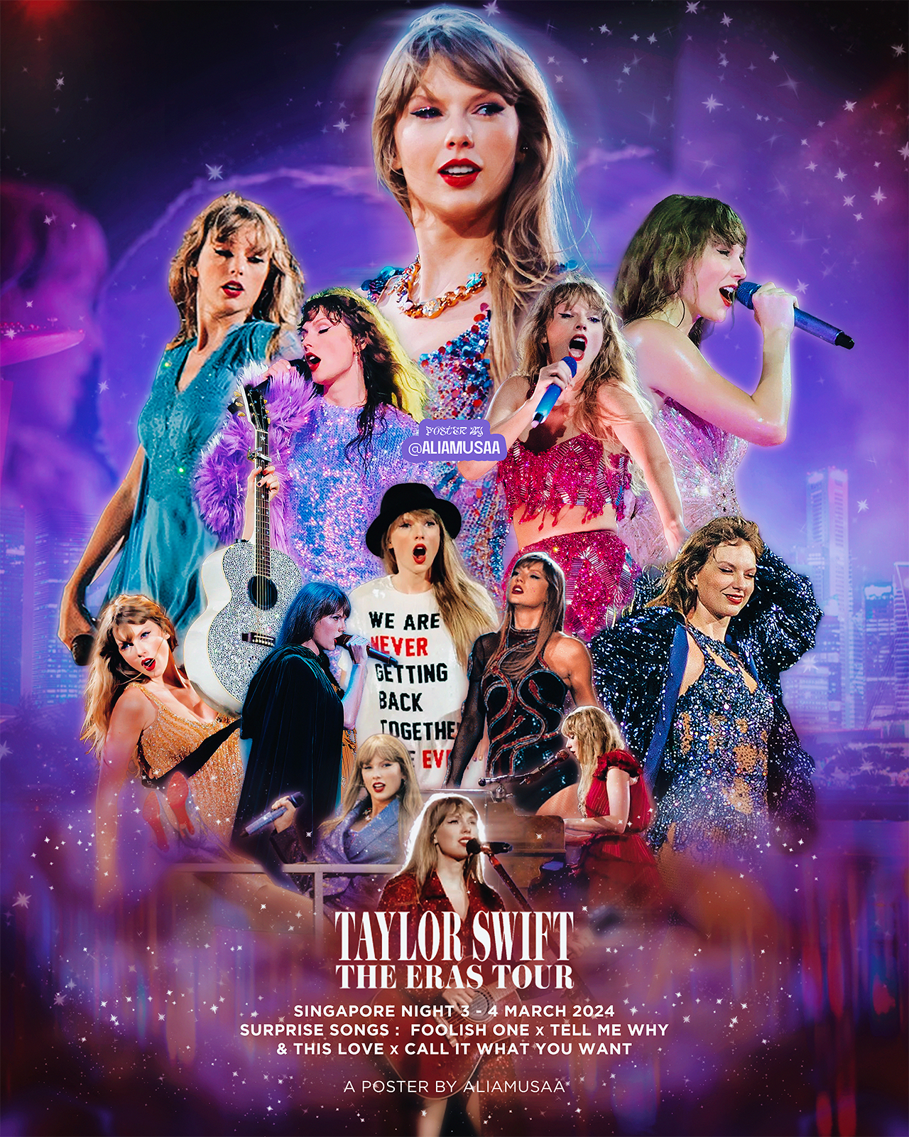 taylor swift - the eras tour - singapore night 3 - poster