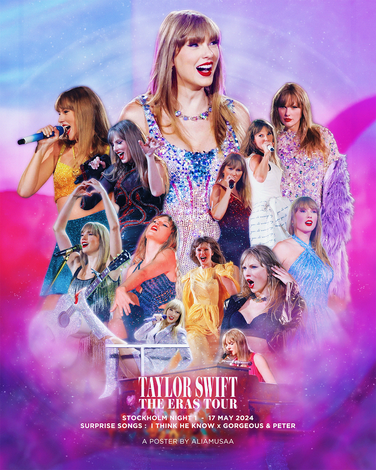 taylor swift - the eras tour - stockholm night 1 - poster