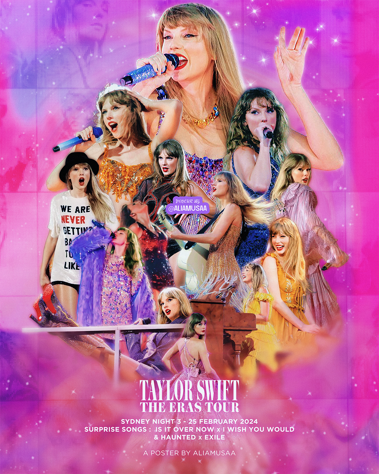 taylor swift - the eras tour - sydney night 3 - poster