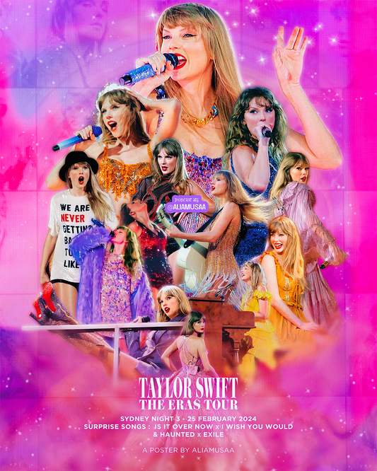 taylor swift - the eras tour - sydney night 3 - poster