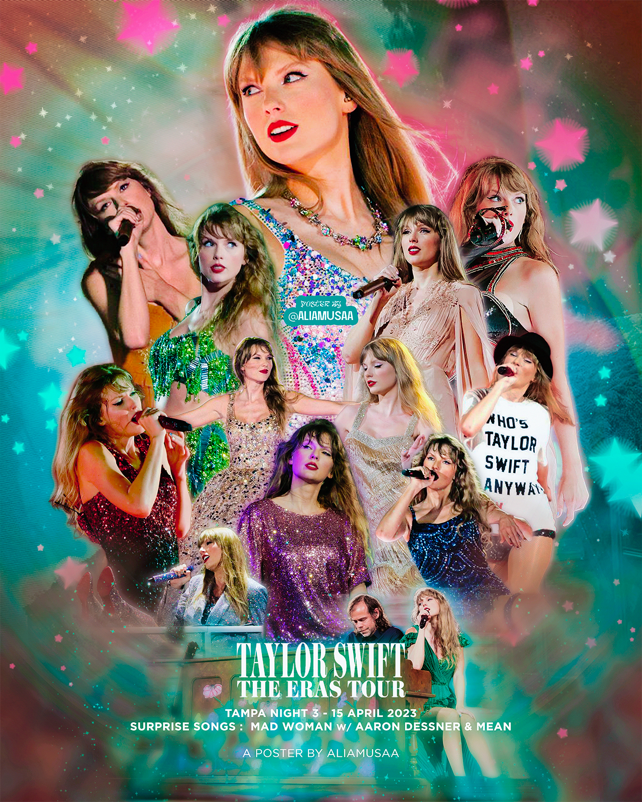 taylor swift - the eras tour - tampa night 3 - poster