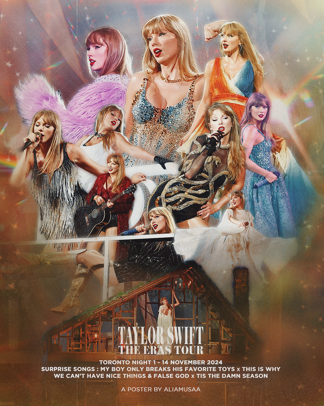 taylor swift - the eras tour - toronto night 1 - poster (digital)