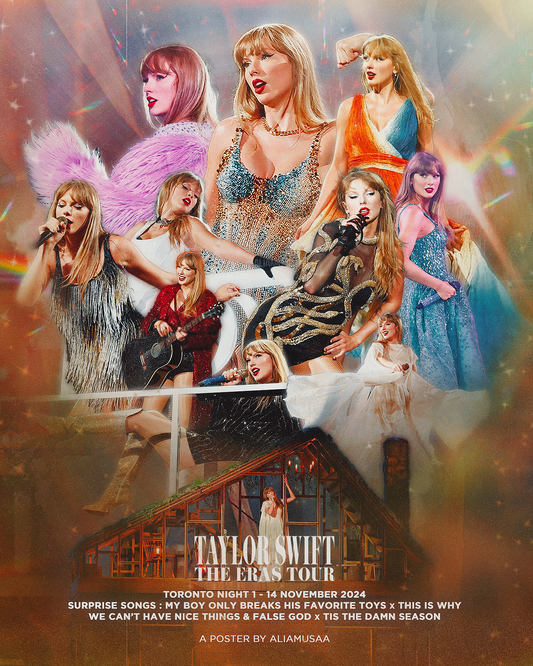 taylor swift - the eras tour - toronto night 1 - poster (digital)