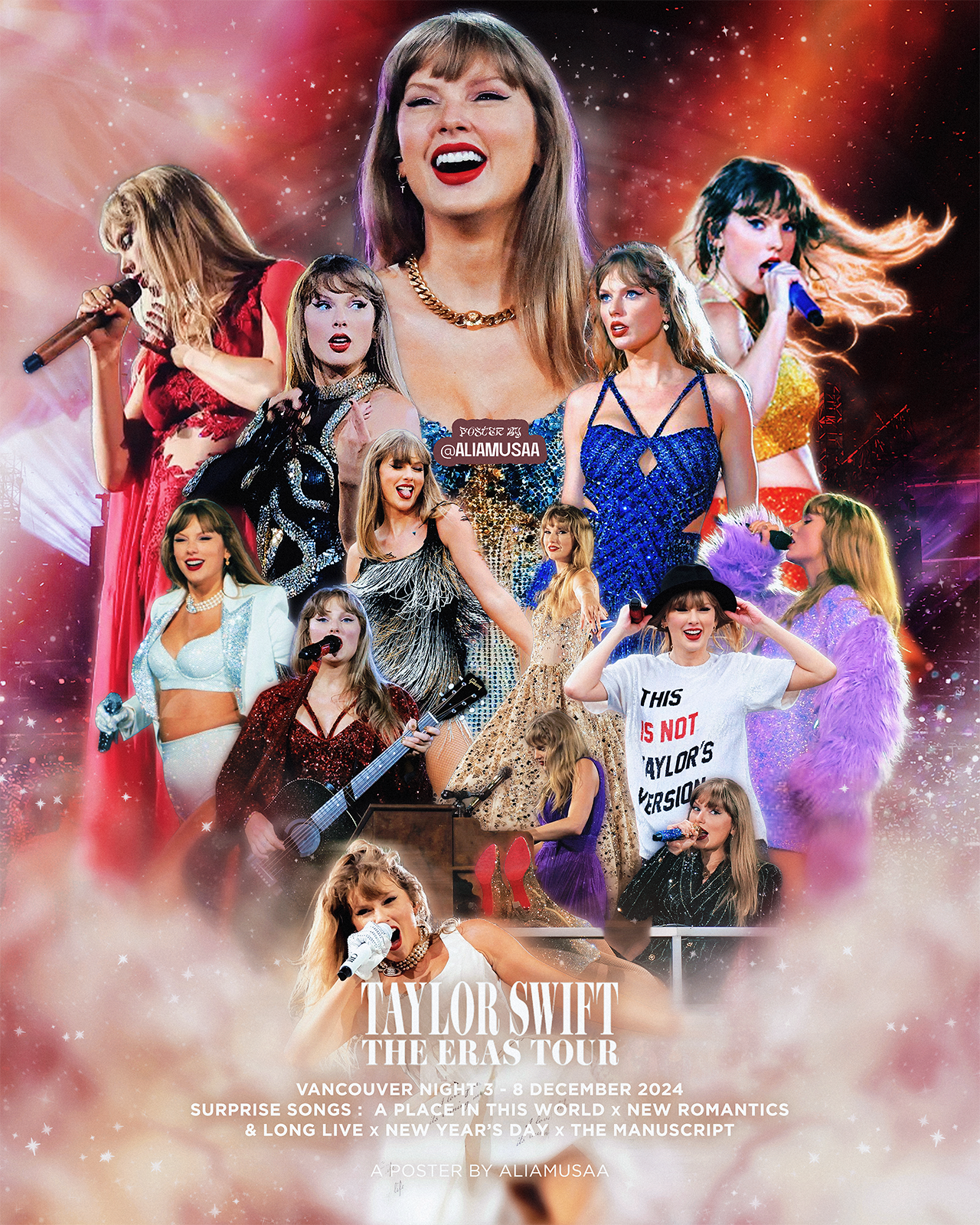 taylor swift - the eras tour - vancouver night 3 - poster