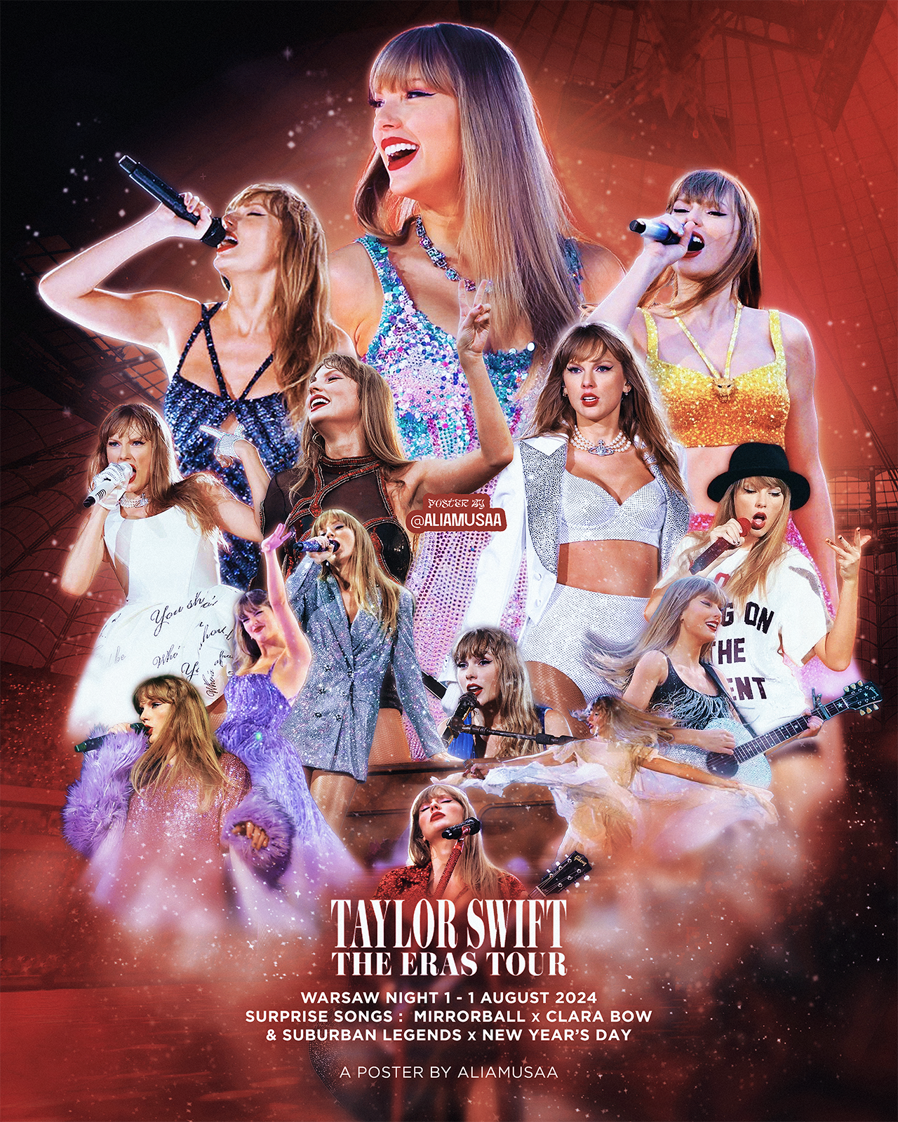 taylor swift - the eras tour - warsaw night 1 - poster