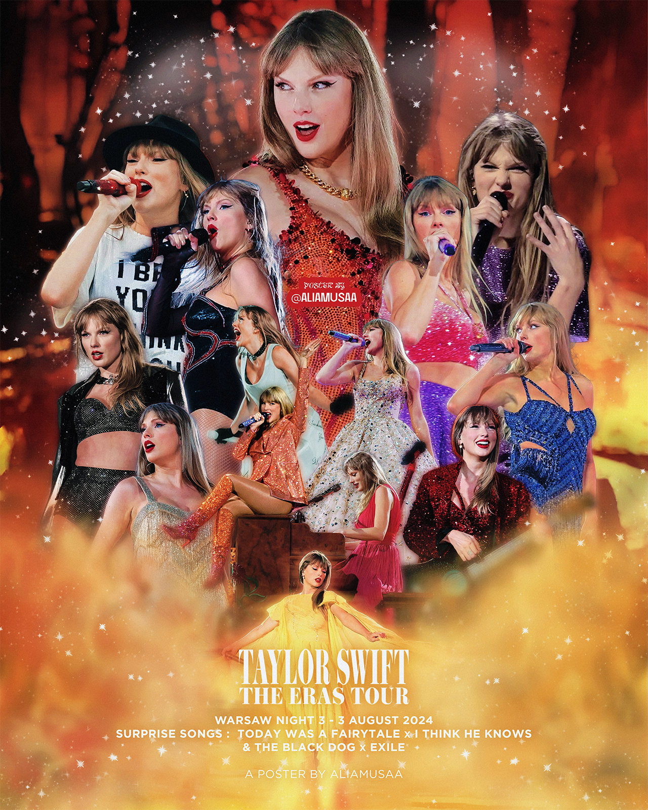 taylor swift - the eras tour - warsaw night 3 - poster