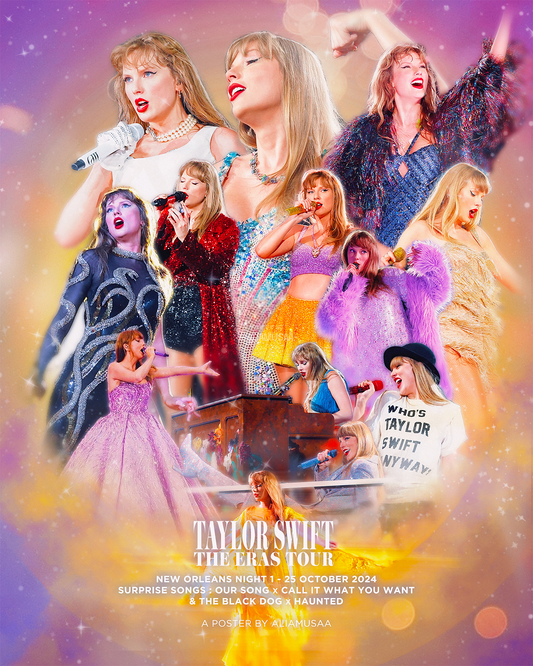 taylor swift - the eras tour - new orleans night 1 - poster
