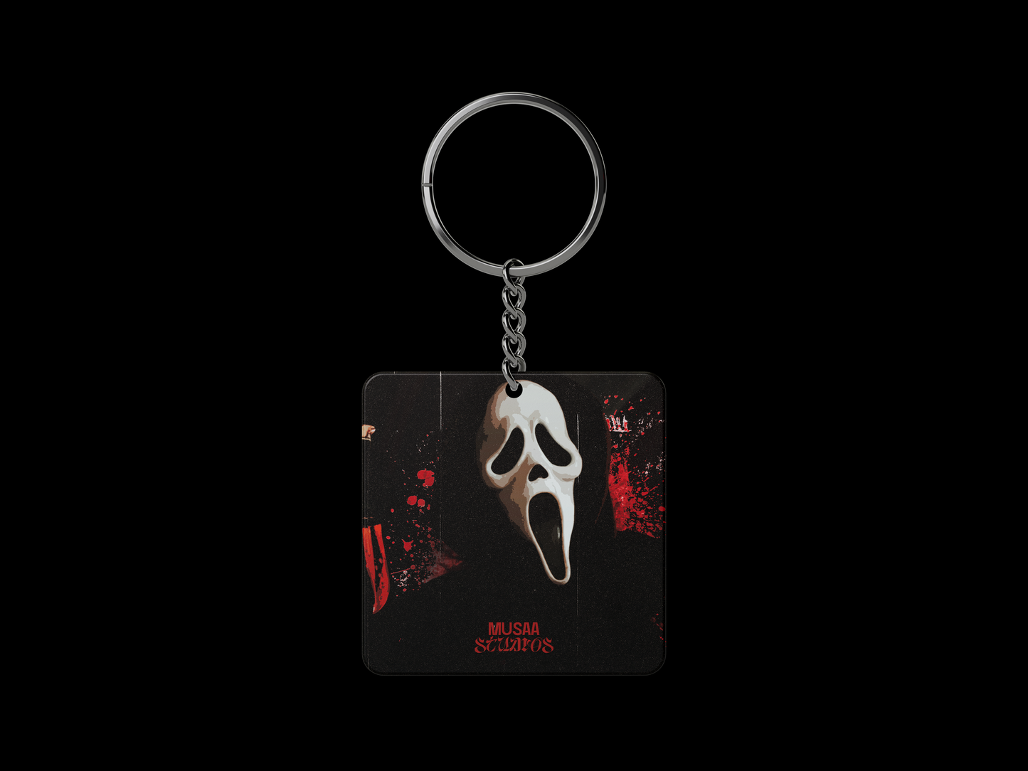 ghost face - keychain