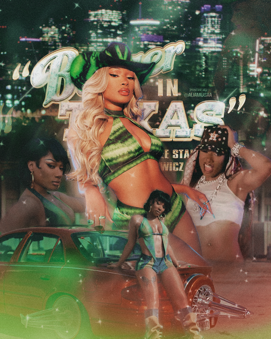 megan thee stallion - bigger than texas - poster (digital)