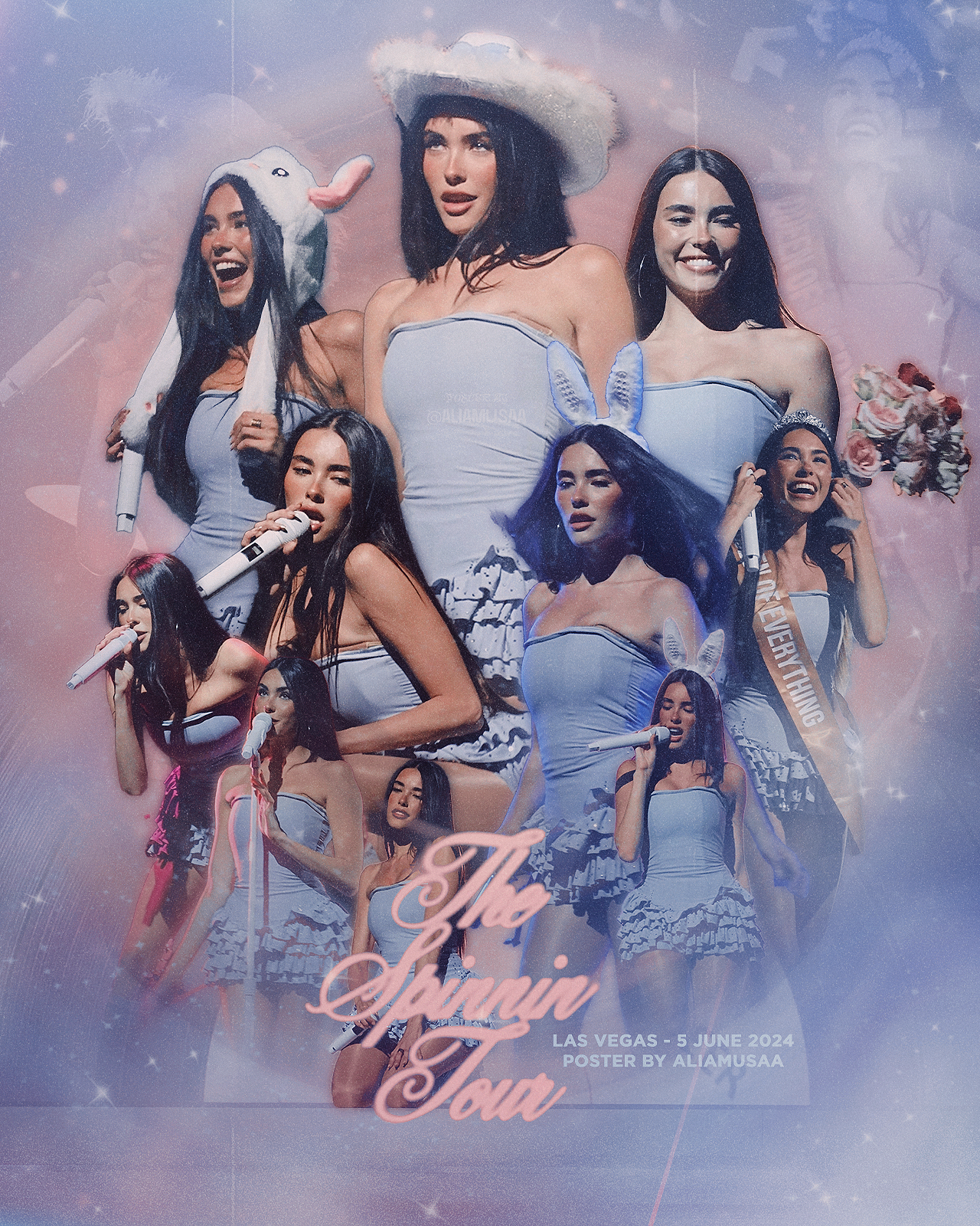 madison beer - the spinnin tour - las vegas - poster (digital)