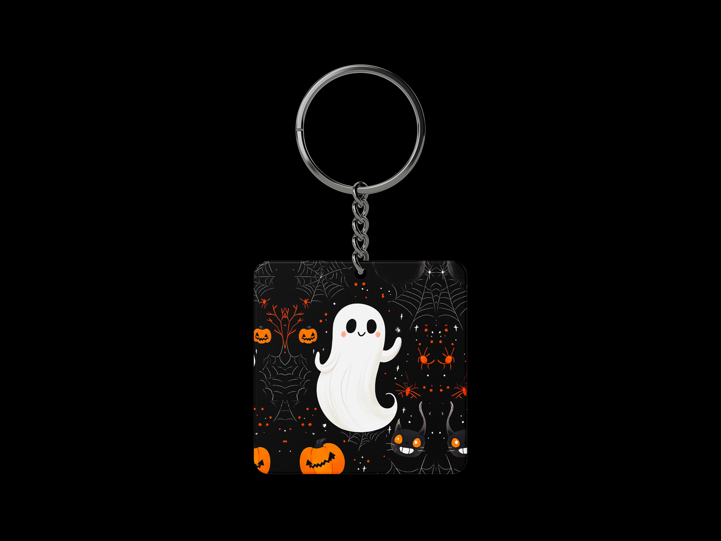 spooky ghost - keychain