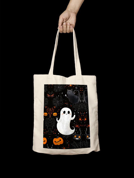 spooky ghost - tote bag