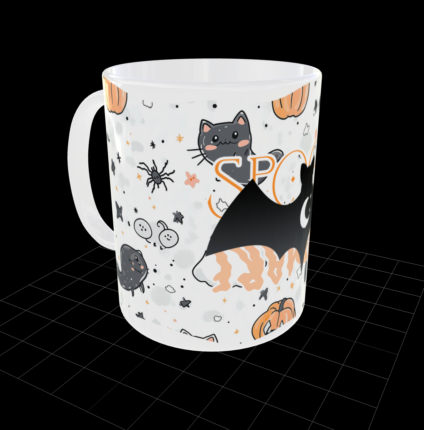 spooky bat - mug