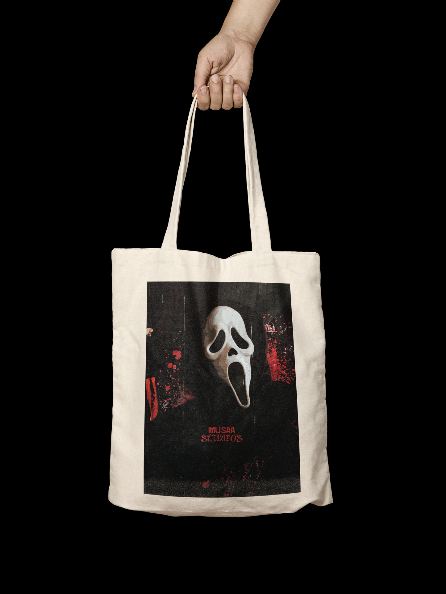 ghost face - tote bag